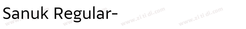 Sanuk Regular字体转换